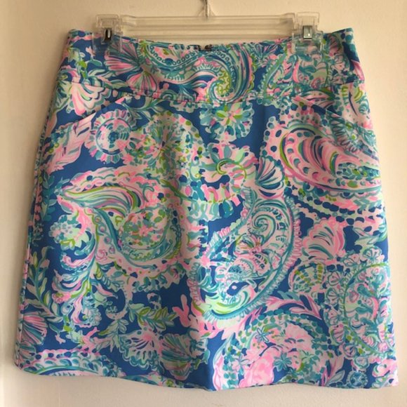 Lilly Pulitzer Pants - LILLY PULITZER Jonas High-Waisted Skort Paisley Size 6 Style 005651